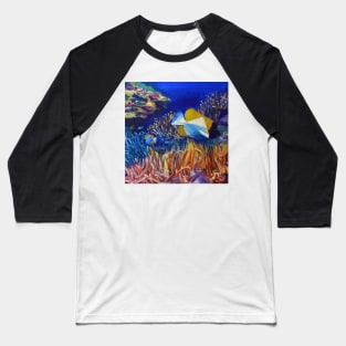 Ocean Underwater Painting Baseball T-Shirt